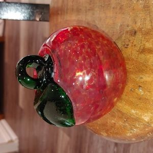 Blown glass apple